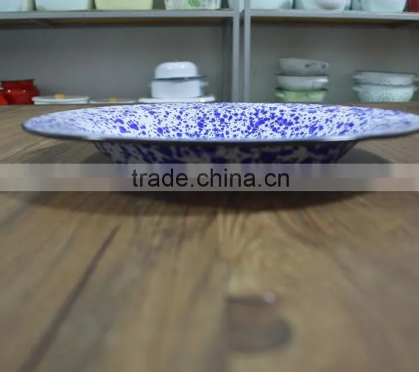 9088 Big Deep Plate With Speckle photo-3