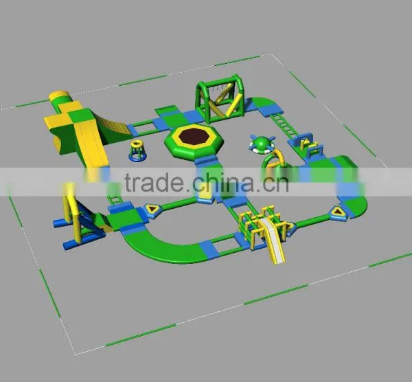 Most Popular Gaint Water Games Inflatable Water Park for Sale SP-WP005