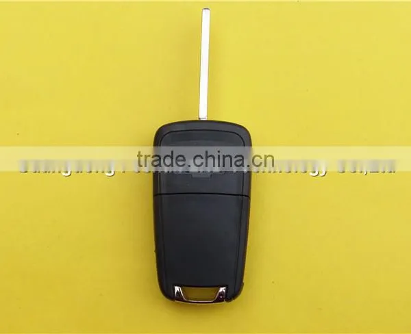 Flip Folding Key Shell for Chevy Remote Key Case Cover 3 Buttons Chevrolet Cruze HU100 Blade photo-3