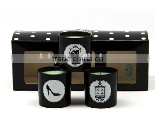 Wholesale Customized Round Black Glass Candle Jar photo-3