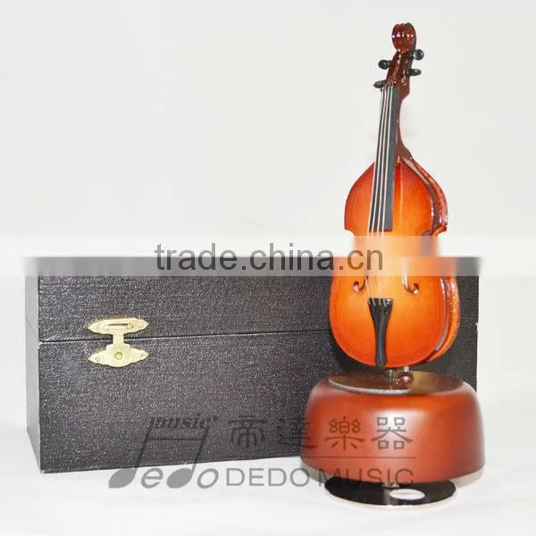 Rotating Wooden Music Box in Various of Instruments Shape photo-2