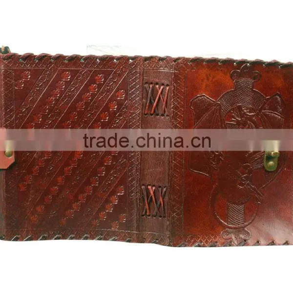 Celtic Dragon Leather Journal With C-lock Pattern Special Promotion Leather Journal photo-3