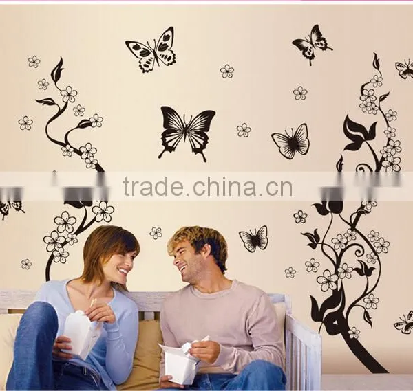 Best Selling Butterfly Flower Wall Stickers Home Decor photo-5