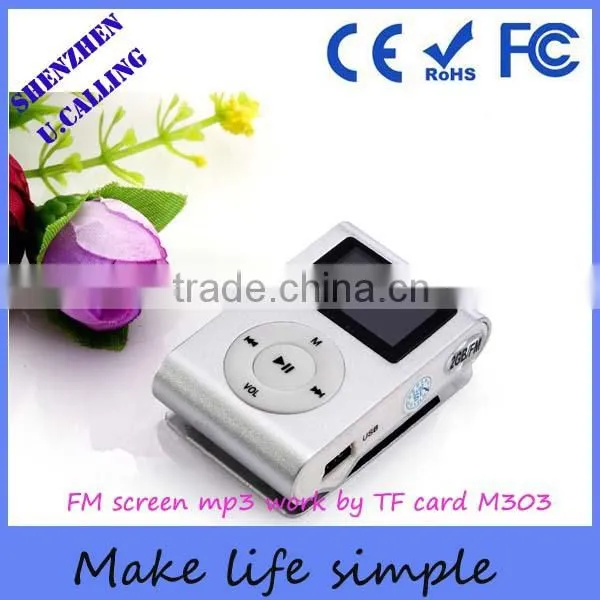 China Factory Cheap 1.1inch TFT Screen Metal Clip FM Mp3 Player With Mirco SD Card Slots photo-4