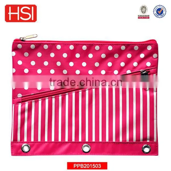 Factory Wholesale Polyester 3 Ring Binder Pencil Pouch for Girl Quality Choice photo-4