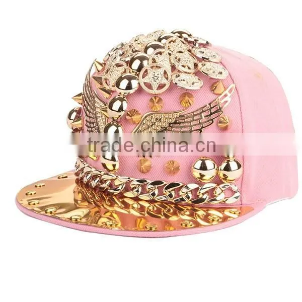 New Design Custom Metal Logo Snapback Hats For Sale photo-6