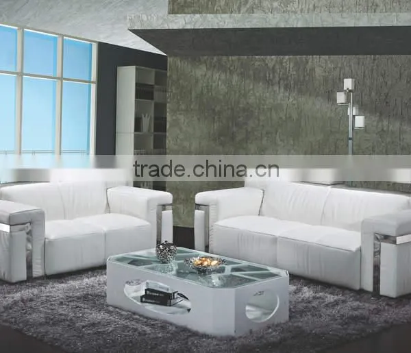 Modern Design Home Furniture White Fabric Sectional Sofa Sets photo-2