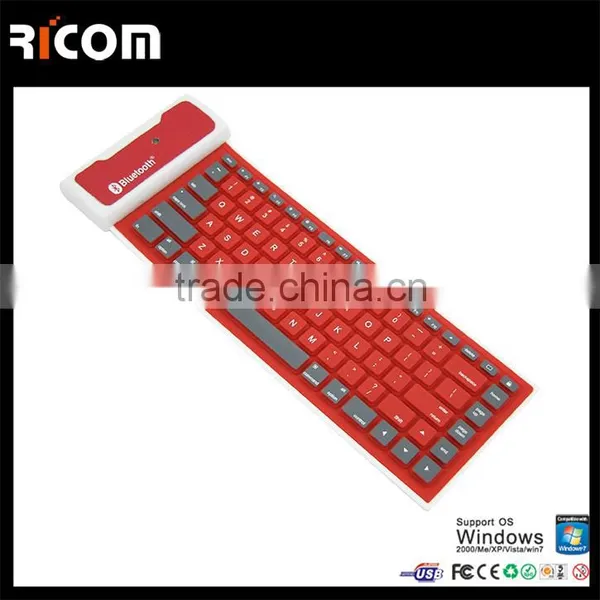 Cheap Silicone Wireless Bluetooth 3.0 Keyboard,silicone Rubber Keyboard Bluetooth,wireless Silicon Bluetooth Keyboard---SKB-212 photo-6