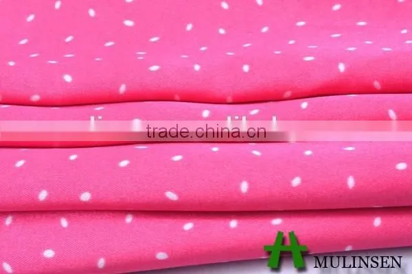 Mulinsen Textile Fabric Manufacturer With Twist 100%polyester Light Weight Satin Fabric photo-3