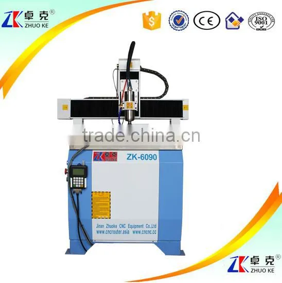Discount Price YASKAWA Servo Motor 4 Axis Metal CNC Router Machine ZK-6090 With DSP Offline Controller 600*900MM photo-2