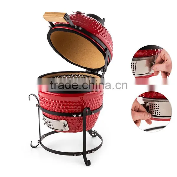Ceramics Charcoal Grilling Outdoor Kamado BBQ Smoker photo-4