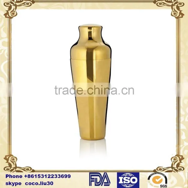 Stainless Steel Traditional Cocktail Drink Bottle, Copper Plating, Including Vibrating Screen and Cap ZD20160323 S825 photo-3