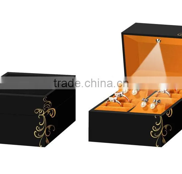 China Wood Jewelry Box With Light