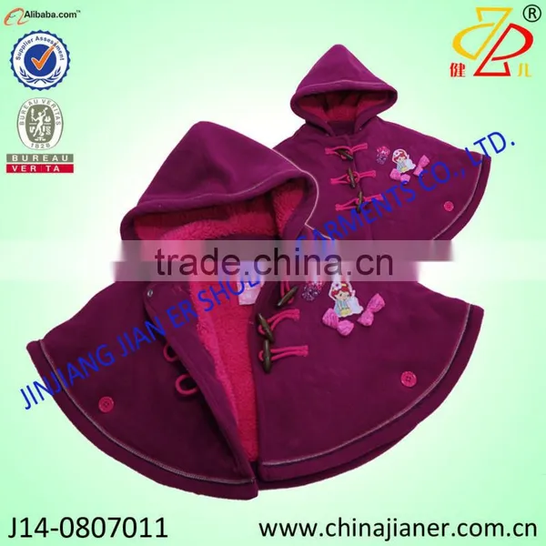 New Arrival Hotsale Velvet Fabric Kids Formal Winter Coats