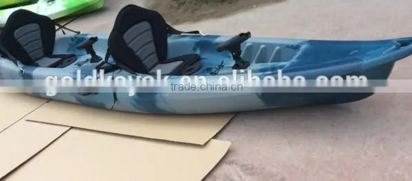 Cheapest Double Fishing Canoe With 4 Flush Rod Holder With Wheel photo-2