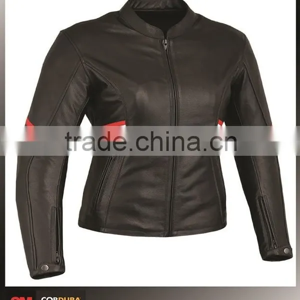 Leather Motorcycle Jacket Women photo-2