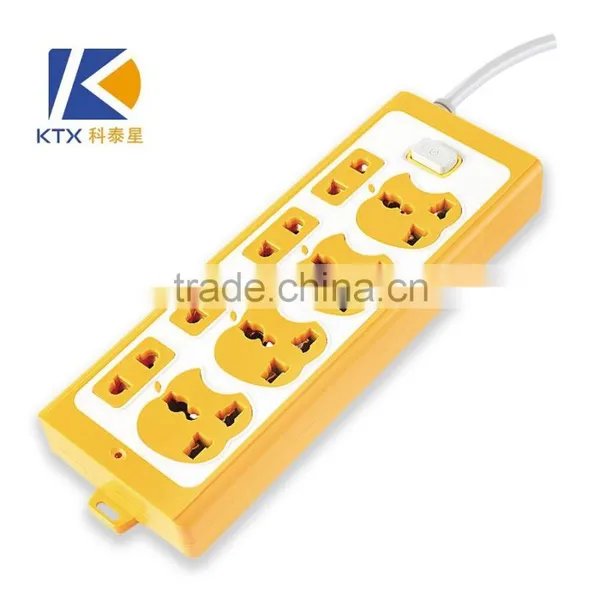 8 Way Hot Selling Cute Secure Universal Power Strip With 3M Cable