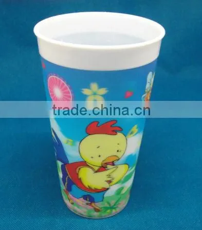 Plastic 3d Cup Red Mug Cup 3d Promotional for Ads