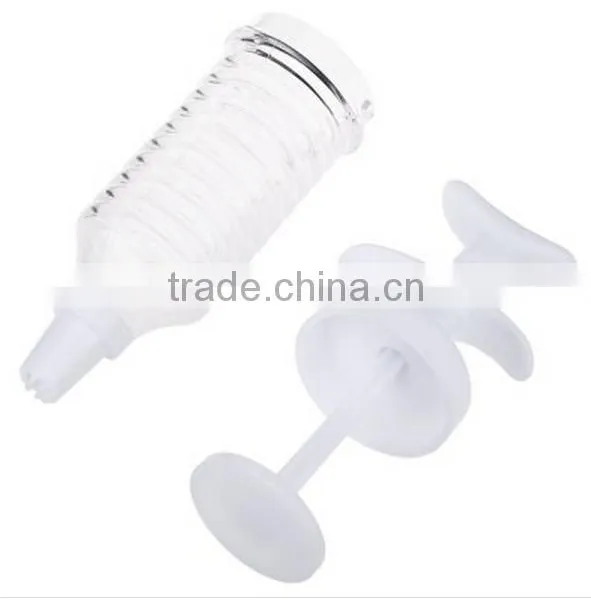 Plastic Cake Decorating Icing Piping Cream Syringe With 8 Nozzle / Piping Rob Suit photo-6