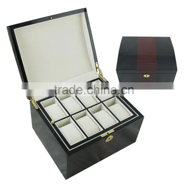 Elegant Wooden Watch Box With Silver Lock photo-6