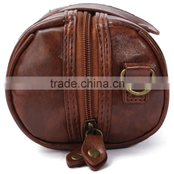 Fashion Women Brown Mini Cute Leather Lady Shoulder Handbag Camera Strap Bag Hot photo-3