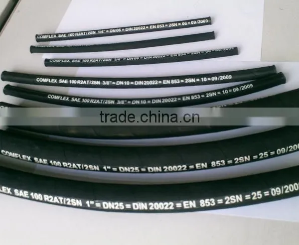 Steel Wire Braid Hydraulic Hoses 1 Layer 2 Layer 4 Layer photo-5