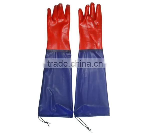 High Quality Reinforced Cuff PVC Glove photo-4
