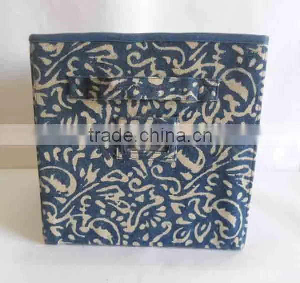 2016 New Style Decorative Fabric Storage Box, Folding Box Wholesale photo-2