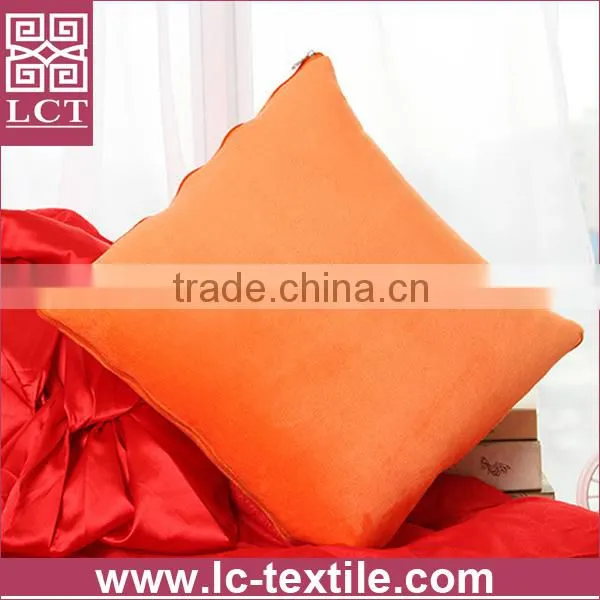 Supply 2 in 1 Foldable Blanket Specially Designed Orange Color Cozy Pillow With Custom Embroidery(LCTP0120) photo-4