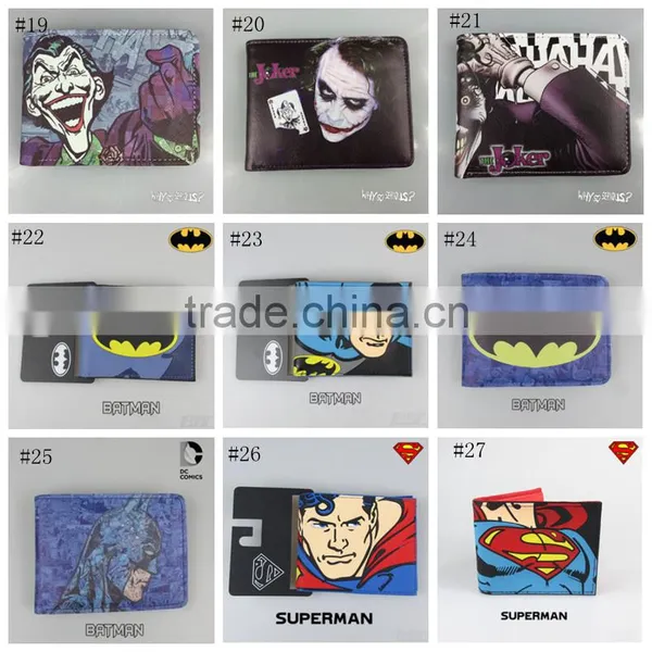 Superman Batman Wallet Marvel DC Comics Iron Man Batman Spider Man Superman Character Wallets Purse photo-4
