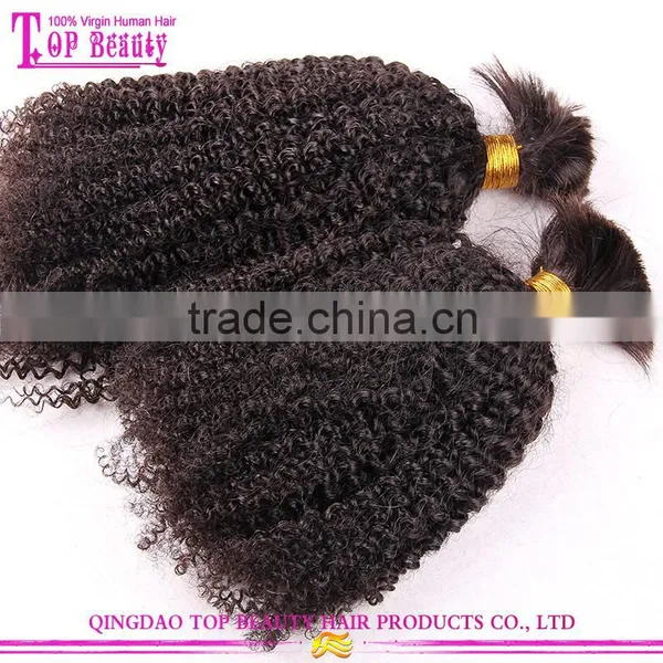 Cheap Wholesale Bulk Hair for Braiding Curly Unprocessed 100% Human Bulk Hair photo-4