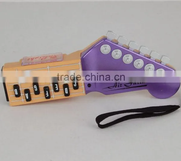 Musical Instrument Guitar Toys Cartoon Intelligence Guitar With Light.Plastic Toy Simulation 4-string Guitar Toys photo-4