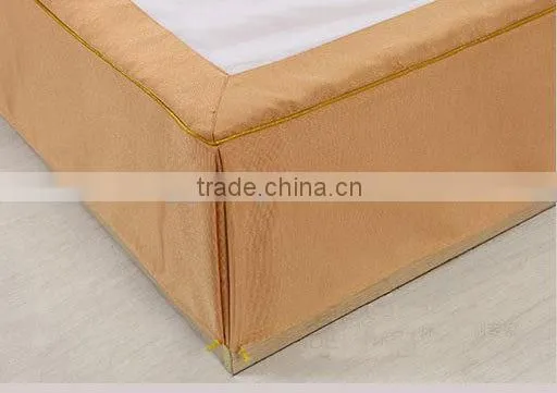 Plain Dyed 100 Polyester Hotel Collection Pleated Bedskirt photo-3
