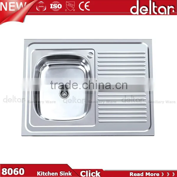 Double Bowl Kitchen Sink With Drainboard, One Piece Kitchen Sink and Countertop, Cheap Price Philippines Kitchen Sink 201 photo-5