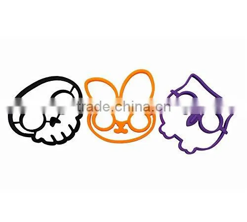 Silicone Cooking Egg Mold Ring, Skull Owl Rabbit Egg Ring