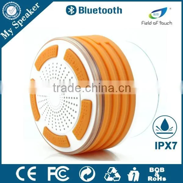 My Speaker F013 White With Orange Waterproof Bluetooth Speaker With 5W Subwoofer photo-3