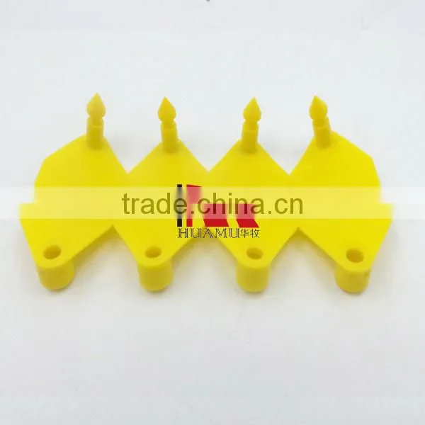 Blank Ear Tag for Pig in Yellow 32*32 mm photo-3
