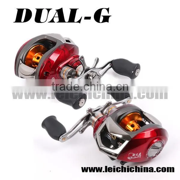 10+1 BB 6.3:1 Dual Brake System Bait Casting Fishing Reel