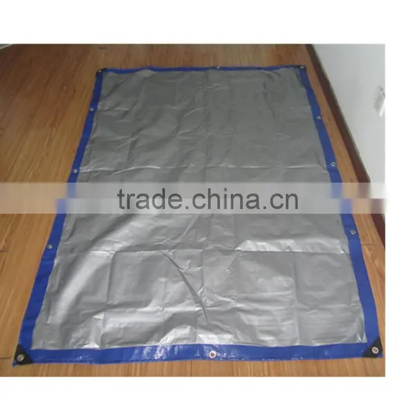 50-350gsm Custom Size Blue and Silver Cheap Price pe Coated Tarpaulin photo-6