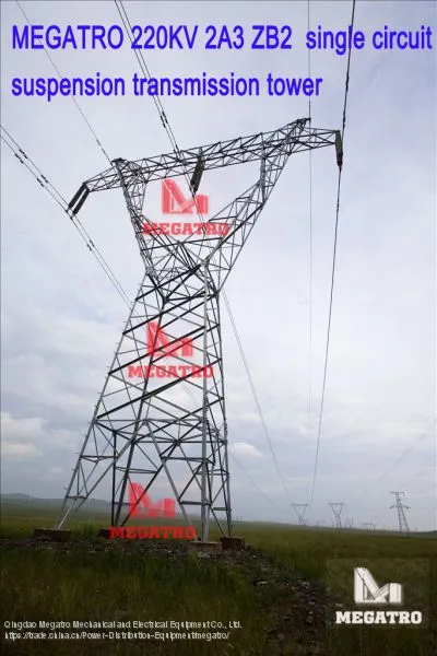 MEGATRO 220KV 2A3 ZB2 Single Circuit Suspension Transmission Tower photo-3