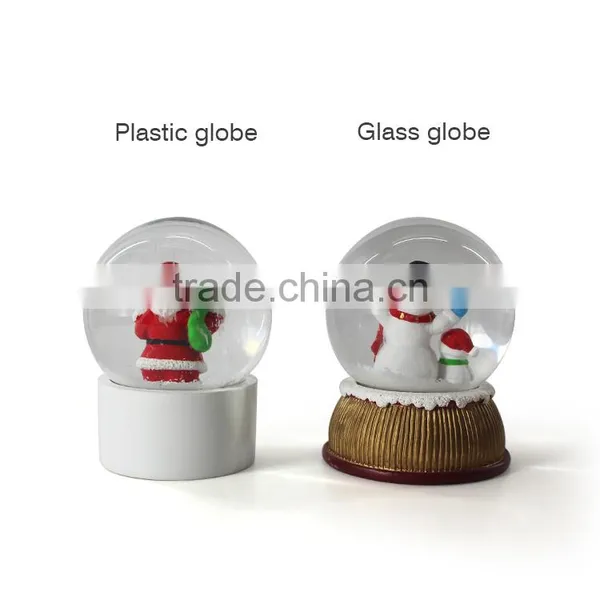 Stable Christmas Santa Plastic Snow Globe photo-5