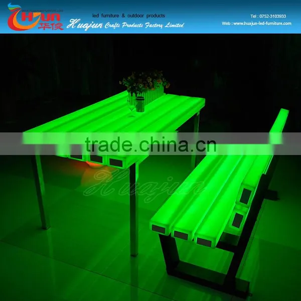 Garden Decoration Beautiful LED Bar Table photo-5