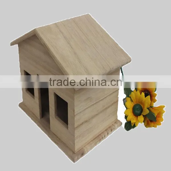 Top Quality Handmade Wooden Bird Hose/pet House, Decorated Wooden Bird House photo-3