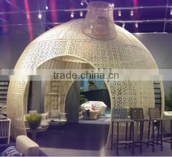 Rattan for Babylon Garden Wedding Party Decoration With Aluminum Frame Power Coated Detachable Babylon Garden Decoration photo-2