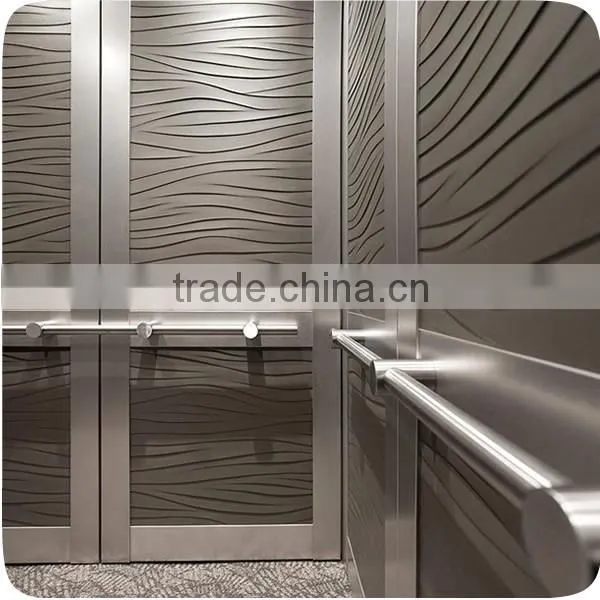 Interior Stainless Steel Etching Pattern Elevator Cabin Decoration photo-5