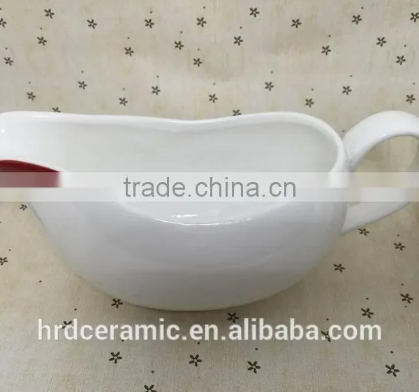 Stocked Tableware Wholesale Ceramic Sauce Boat photo-3