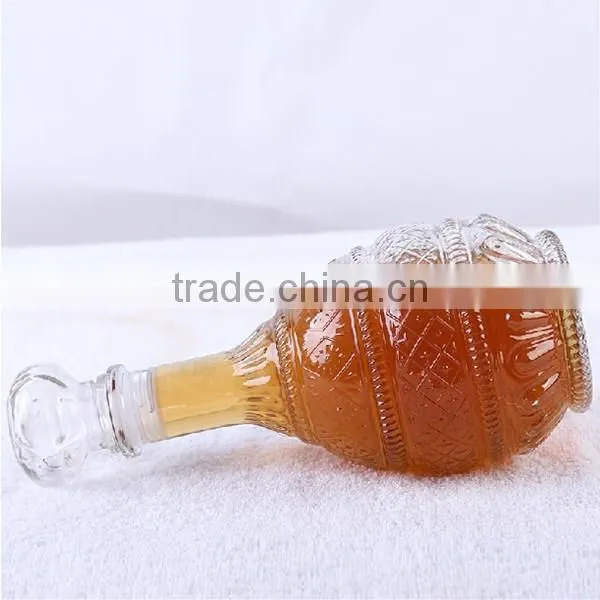 Glass Vodka Wine Bottles With Cork Lid TY42 photo-3