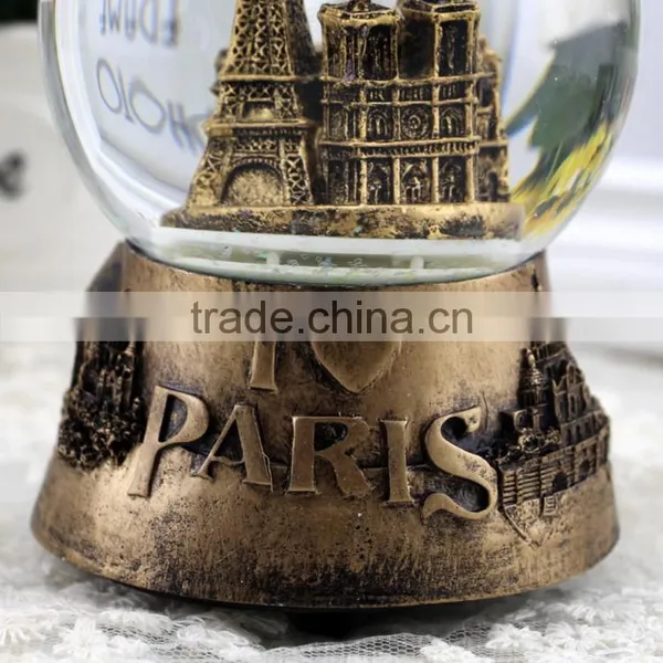 Paris Eiffel Tower France Souvenir Snowglobes photo-4