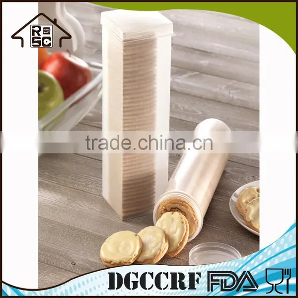 NBRSC 2-Piece Stackable Transparant Biscuit Plastic Storage Container Cookie Boxes Wholesale photo-4