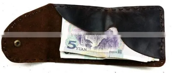 Crazy Horse Leather Atm Card Holder or Credit Card Holder Leather for Men photo-6